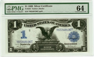 $1 Silver Certificate Front