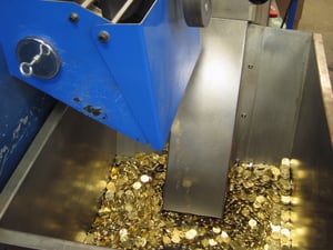 In the coin press Hopper 