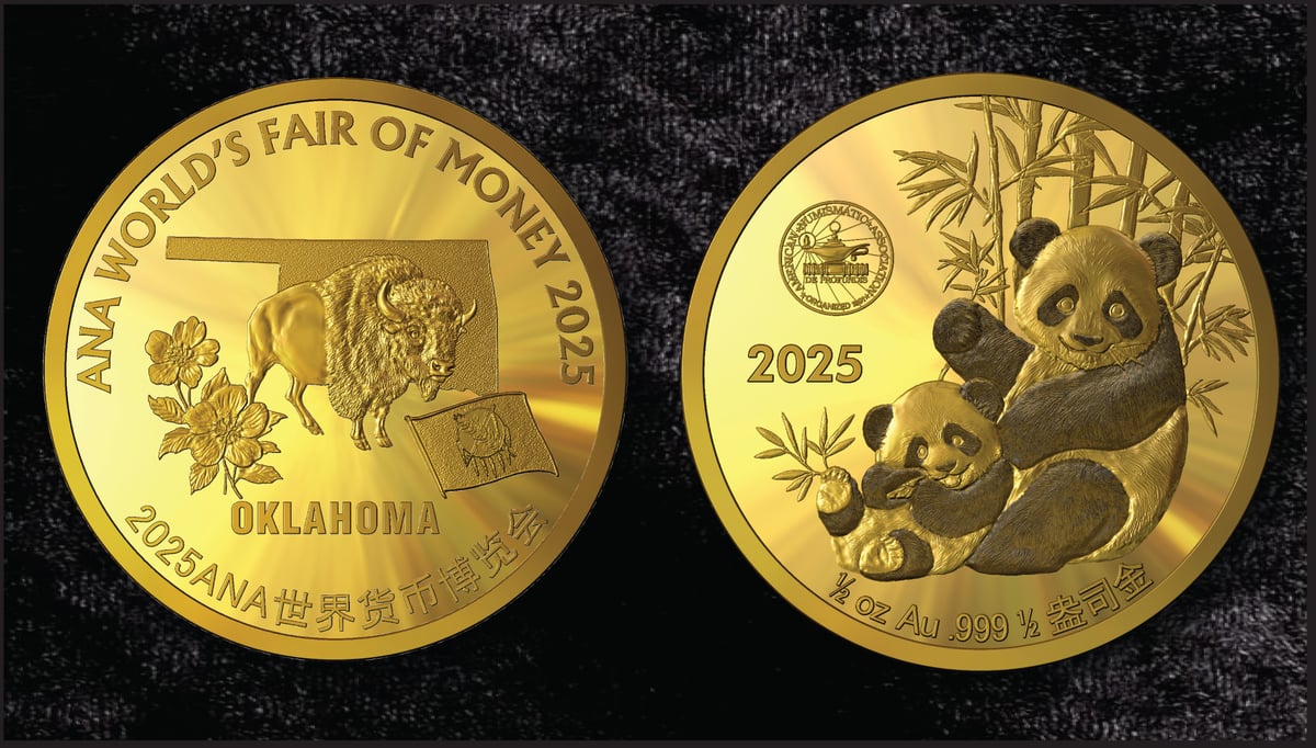 1⁄2oz Gold show panda