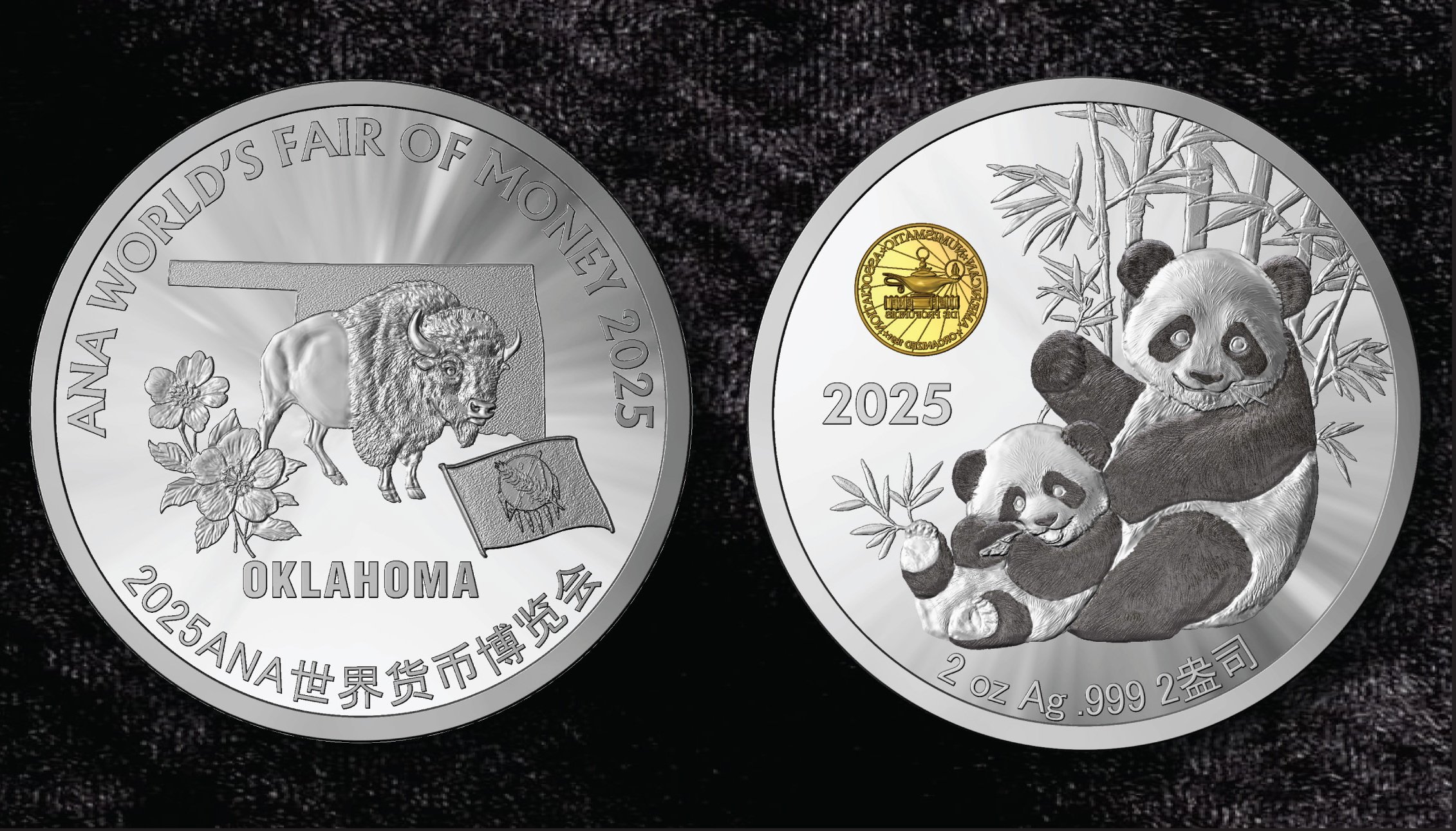 2oz silver show panda