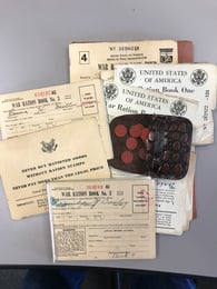Ration token book and tokens