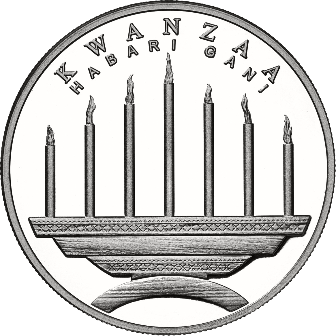 Kwanzaa, Solid Silver Round